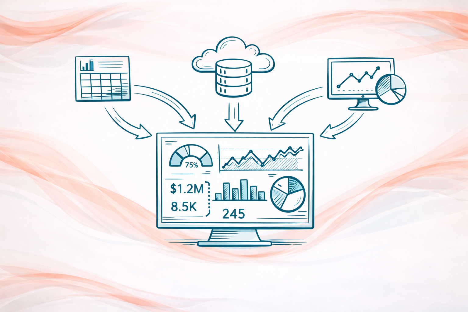 Fragmented enterprise data across spreadsheets and disconnected systems reducing data visibility for decision making