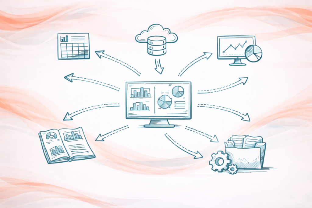 Fragmented enterprise data across spreadsheets and disconnected systems reducing data visibility for decision making